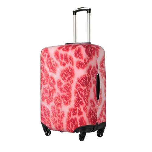 Beef Steak Elastic Travel Luggage Cover, Washable Spandex Suitcase Protector, Anti-Scratch Fits 18-32 Inch2