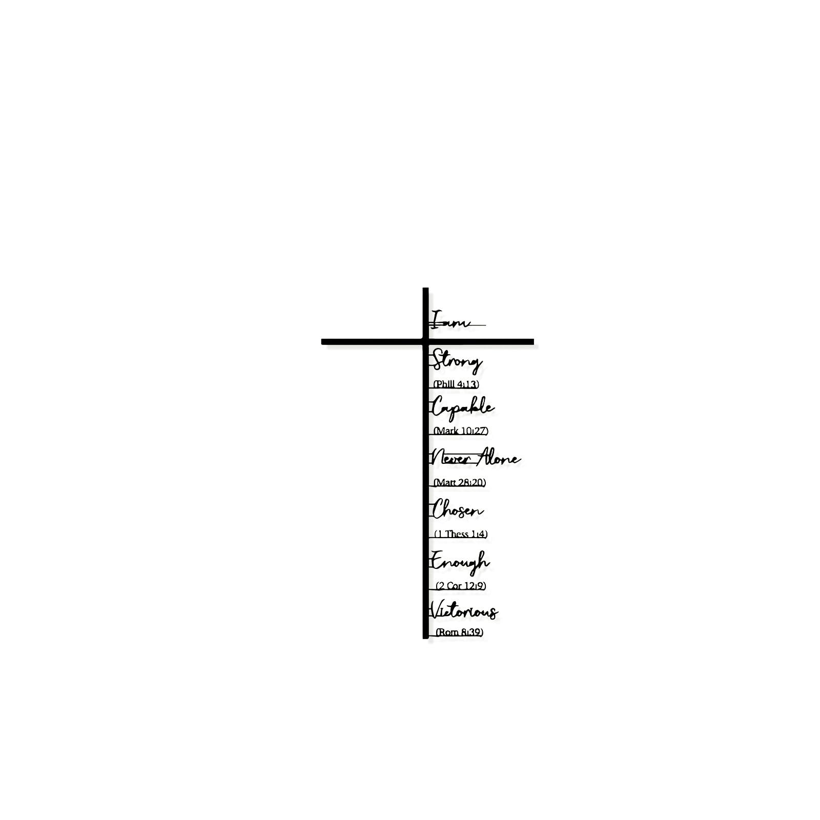 Msioytog Crosses Wall Art Religious Decors for Prayer Room Hanging Spiritual Gift Home