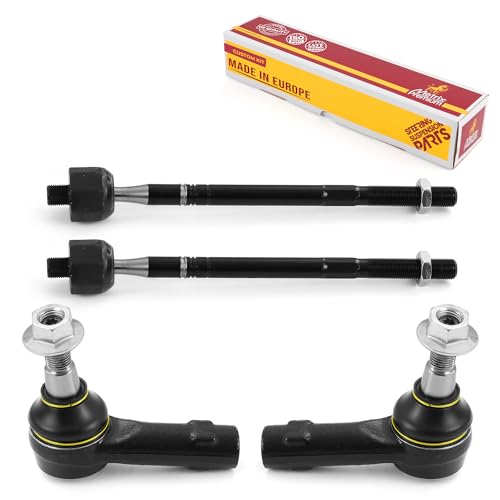 Metrix Premium Chassis Parts - 4 PC Inner & Outer Tie Rod End Kit Fits 18 Volkswagen Touareg (Mexico), 11-22 Amarok (Mexico), 07-15 Audi Q7, Replacement EV801090, ES800655, ES800656, Made in Europe by METRIX PREMIUM CHASSIS PARTS - Used condition - US$51.27