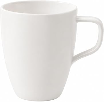 Villeroy & Boch Artesano Original Collection Mug, Premium Porcelain, Made in Germany, 10 oz Capacity, Rich, Creamy White | White Porcelain, Breakfast Work Breaks, Dessert Service, Mix With Plates and Bowls