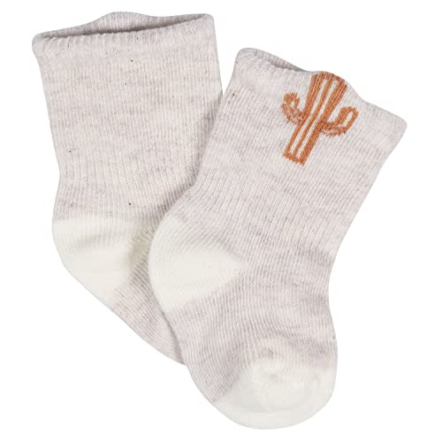 Image of Gerber Baby 8-Pair Organic Wiggle Proof Sock