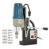 ZELCAN 1100W Electric Magnetic Drill Press w 1.6 inch Boring Diameter Core Drill Bit Set, Portable H