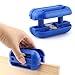 Edge Banding Trimmer, Hand Planer Edge Quad Trimmer with Tungsten Carbide Blades, Professional Edging Tape Trimming Tool Woodworking Deburring Tool for Wood Veneer(Blue)