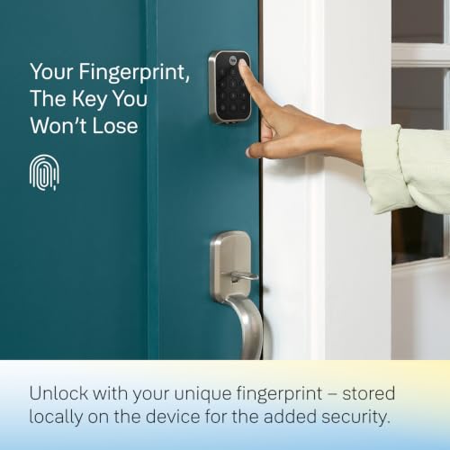 Yale Assure Lock 2 Touch Fingerprint Smart Deadbolt with Wi-Fi, Black Suede β image 2