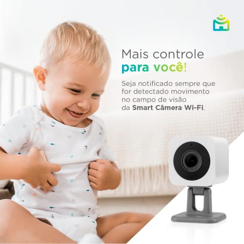 Smart Câmera Wi-Fi Positivo Casa Inteligente, 1080p Full HD, 15 FPS, áudio bidirecional, detecção de
