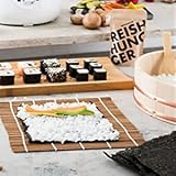 Reishunger miska drewniana Hangiri (średnica 39 cm) - idealna do sushi i ryżu - dostępna w różnych rozmiarach