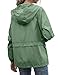 JMinger Womens Waterproof Raincoats Outdoor Windbreaker With Hood Lightweight Rain Jackets Large