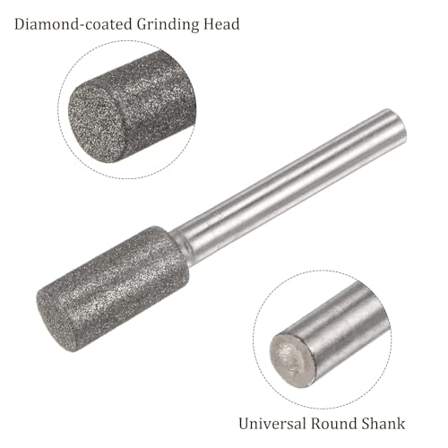 10 piezas Fresa abrasiva de diamante 10mm para pulir miniatura 2