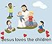 Kids Wall Decals for Church Classroom Decoration Nursery Wall Art Decor Stickers Christian Bible Verse Kids Ministry Room Vinyl Peel n Stick (Jesus Loves Kids)