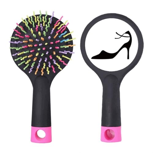 Brosse à cheveux démêlante noire brosse coussin pour cheveux rebelles