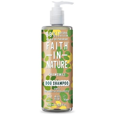Faith In Nature Natural Chamomile Dog Shampoo, Vegan and Cruelty Free, No SLS or Parabens, Gentle, For Sensitive Dogs and Puppies, 400 ml Cover