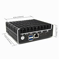 Protectli Vault FW2B - 2 Port, Firewall Micro Appliance/Mini PC - Intel Dual Core, AES-NI, 8GB RAM, 120GB mSATA SSD - Compatible with pfSense/OPNsense – Ansicht 3