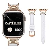 [CASTLELIFE] コンパチブル Apple Watch バンド レザー アップルウォッチ用のバンド 本革 レディース 柔らかい 38mm 40mm 41mm 49mm 46mm 45mm 44mm 42mm 交換ベルト Watch Series 10/9/8/7/6/5/4/3/2/1/SEに対応 交換ストラップ