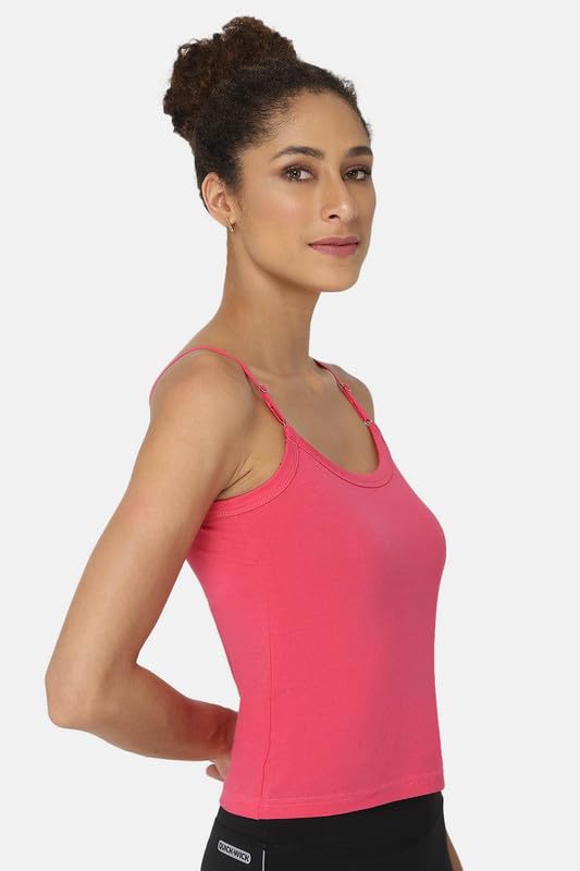 Image of Intimacy Cotton Camisole for Women with Adjustable Straps - Soft & Breathable Everyday Wear Slip for Women