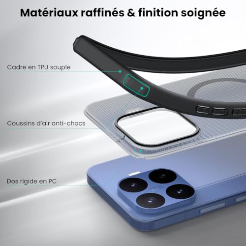 Nillkin Coque pour Xiaomi 17T Pro Magnétique,Compatible MagSafe,Antichoc – vue 8
