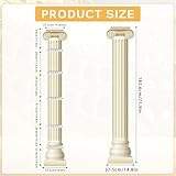 Yiaoyinnz 2Pcs Greek Columns Cardboard Pillars Cutouts Ancient Greek Party Decor for Birthday Medieval Renaissance Wall Photo Backdrop Photography Background Supplies