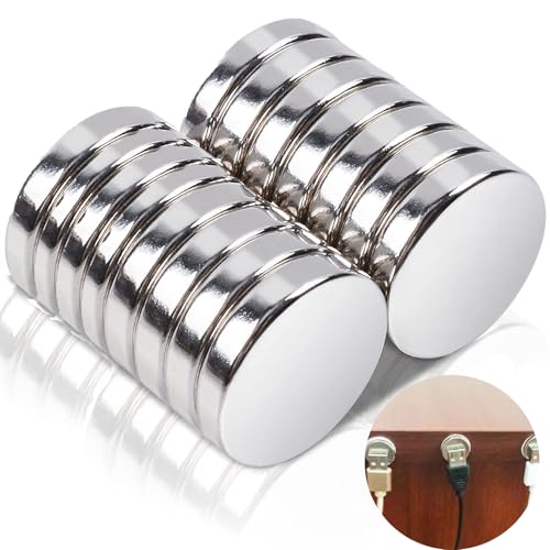 Image of 15 PCS Strong Round Neodymium Magnets, 15X2mm - Mini Disc for Refrigerator, Whiteboard, Crafts, Arts, Pin Board, DIY Picture Photo