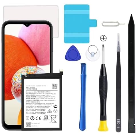 Dymicbit Galaxy A14 Battery,Upgraded New Battery Replacement for Samsung Galaxy SM-A146U SM-A146U1 SM-A146W SM-S146VL SM-A146M with Professional Replacement Tool Kits Cover