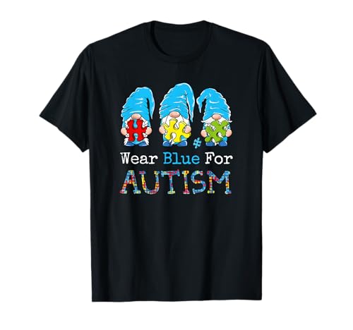 Autism Awareness Kids Funny Gnomes Autism T-Shirt