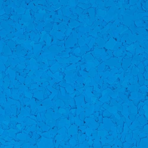 Fluorescent Horizon Blue Epoxy Floor Flakes image