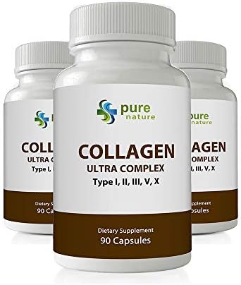 PureNature Collagen Ultra Complex Types I, II, III, V & X 90 Capsules (3)