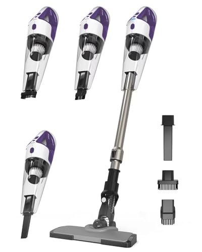 TECBOT Cordless Vacuum Cleaner - Vacuum Cleaners for Home, Lightweight Stick Vac Cleaners for Pet Hair Carpet and Floor, Wireless High Power Handheld Portable Rechargeable Hand Held for Car