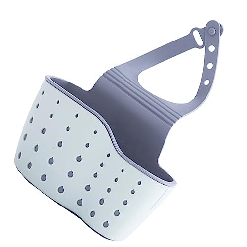 Sink Caddy Sponge Holder, Soap Rack, Kitchen Sink Sponge Holder, Hanging Kitchen Adjustable Strap Faucet Caddy, for Rack Drainer, Soap Dispenser Caddy Organizer