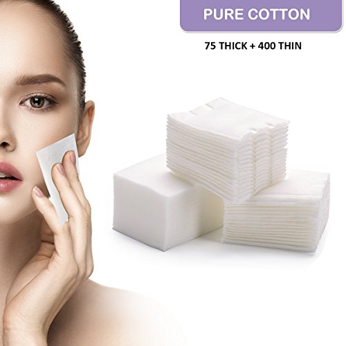 Image of MINISO Thick & Normal Combo Cotton Pads 75PCS+400PCS Makeup Remover Cosmetic