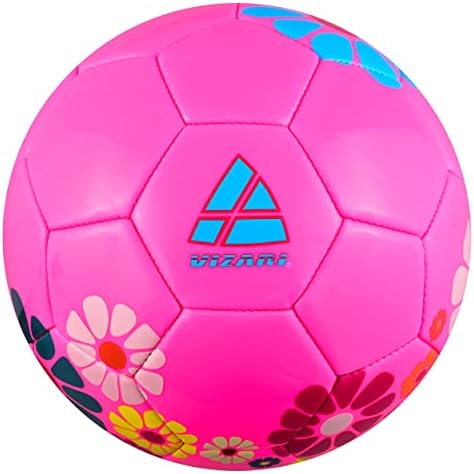 Vizari Blossom Soccer Ball, Pink/Blue, 3