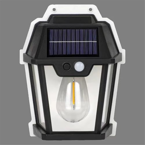 Luz LED solar de tungsteno HW999-3W con sensor de movimiento para la pared del jardín