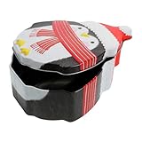 MOKKHNB Blechdose mit Deckel im Cartoon Stil Robuste Keksdose aus Metall für Weihnachtsleckereien Praktische Geschenkverpackung für und Feiertage