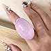 Resin Chunky Ring for Women Transparent Acrylic Chunky Rings Big Multicolor Knuckle Plain Rings Fashion Y2k Statement Rings Cute Acrylic Chunky Ring Jewelry (Pink)