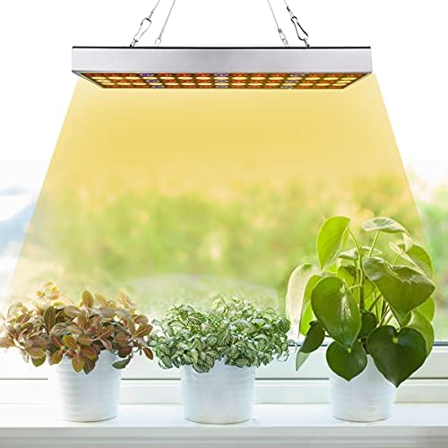LED Grow Lights, 3500K Sunlike Full Spectrum Grow Lamp with IR & UV LED Plant Lights for Indoor Plants, Micro Greens, Clones, Succulents, Seedlings, Panel Size 12x4.7 Inch