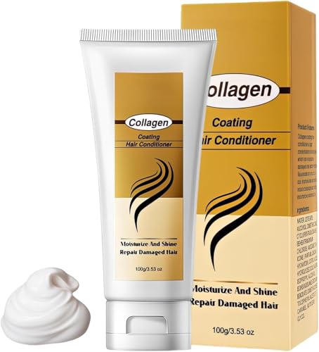 Mascarilla Capilar de Colágeno, Mascarilla Hidratante Profunda para el Cuidado Capilar, Tratamiento Hidratante Reparador, Mascarillas Capilares, Para Cabello Seco y Dañado, Todo Tipo de Cabello