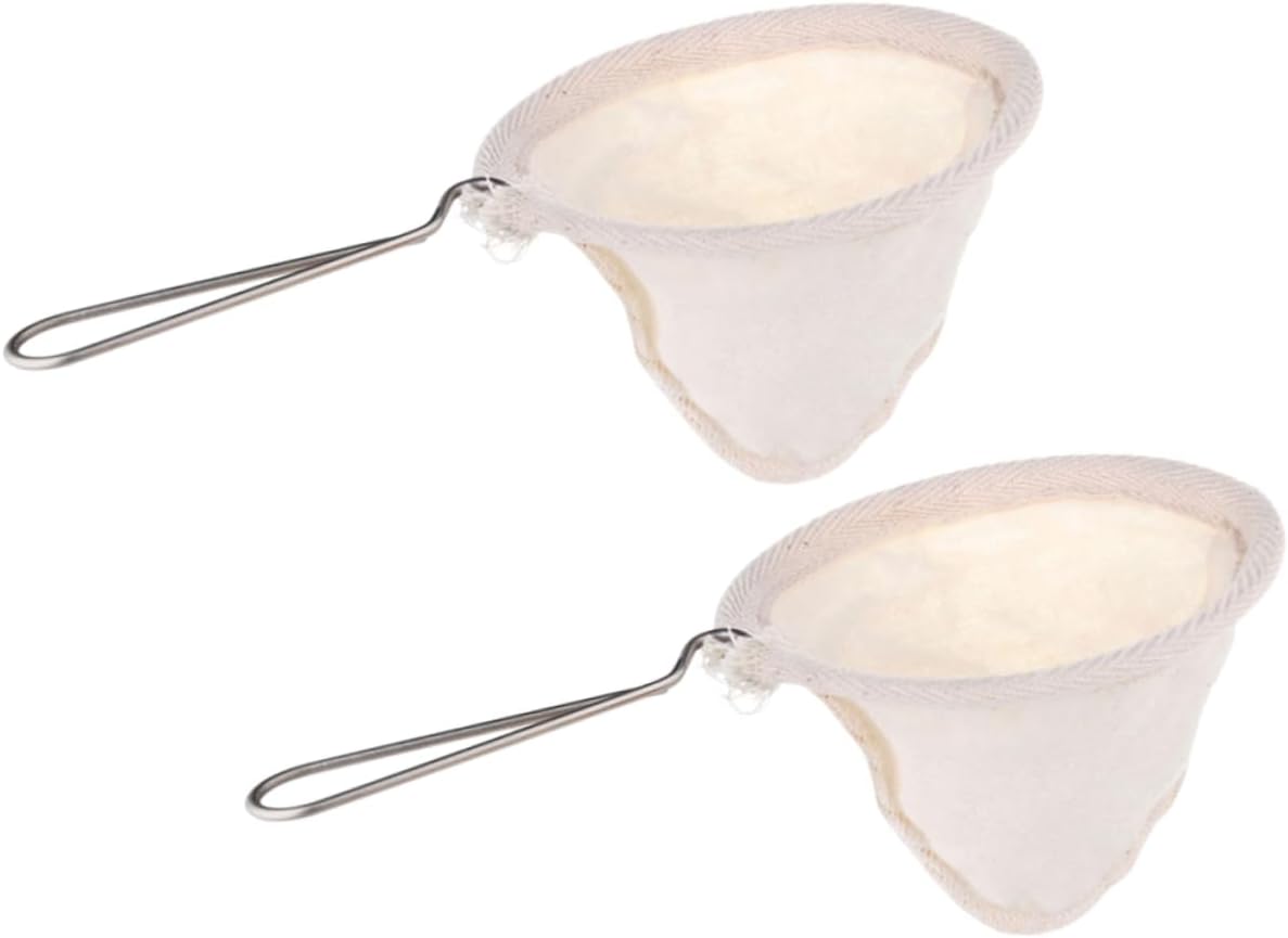 MAGICLULU Stainless Filter Cone Large Capacity Cloth Filters Ideal for Home Office Shop Use