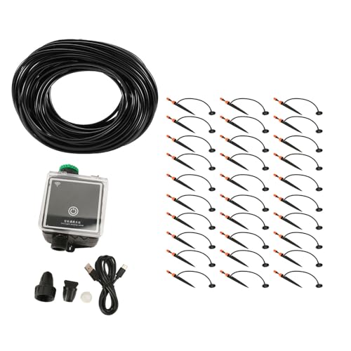 Système d'arrosage automatique WiFi 5V avec kit goutte-à-goutte réglable 30m pour jardin