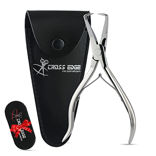 Cross Edge Corporation Professional Hair Extension Tools Microlink Bead Remover Plier For Hair Extensions Removal Micro Ring Beads Opener 5.5 Inch Pliers Silver Polish, Stainless Steel,Silver #TOP21