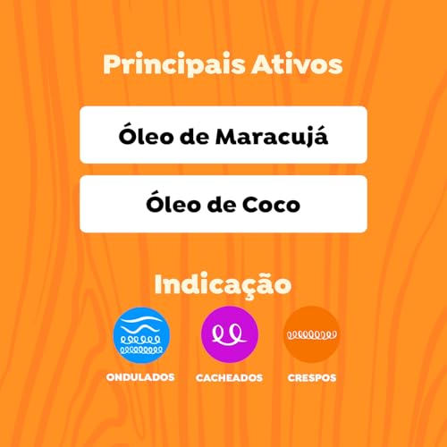 Salon Line, Gelatina Capilar Hidratante, Maracujá, #todecacho Kids, Vegana - Para Cabelos Ondulados,