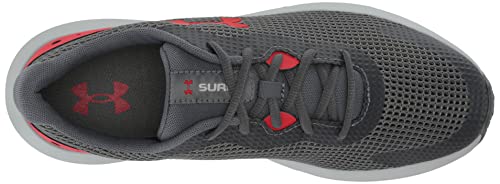 Under Armour Men's Surge 3 Road Running Shoe, Pitch Gray (106)/Red, 12.5 #TOP4