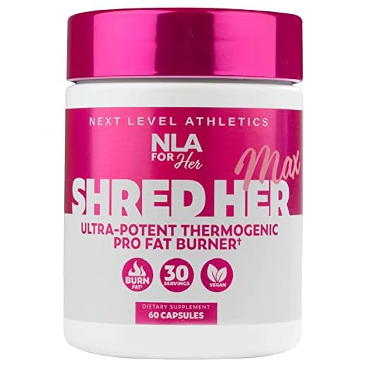 Shred Her Max (30 Servings) -Thermogenic for Women -Healthy Weight Management & Fat Loss w Caffeine, Reduce Stomach Belly Fat, Bloating, Metabolism Boost, Appetite Suppressant, Natural Diet Supplement