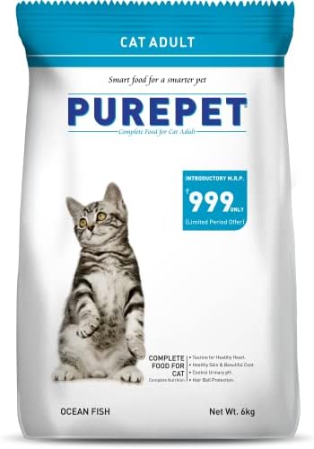 Purepet Adult Dry Cat Food Ocean Fish Flavour, 6 kg Pack