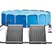 UISEBRT Solar Pool Heater, UV-beständiger Kunststoff mit Schutzplatte...