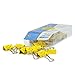 Rapesco 1427 25mm Lächeln Foldback Klammern, Gelb, 35 Stück