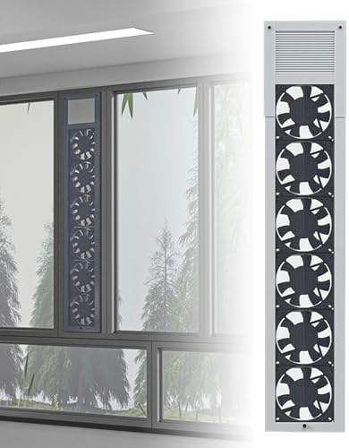 Powerful Window Exhaust Fan | Punch-Free Door & Window Fan | Adjustable Length 52-140cm | 2800 RPM Speed | 85m³/h Air Volume | Ideal for Home, Kitchen, Bedroom & Office