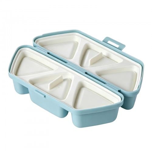 6 in 1 Onigiri Mould Triangle Sushi Maker Kit Non-Stick Rice Ball Mold with Scoop for Lunchbox Picnic DIY Sushi Seaweed Wrapper
