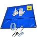 Produktbild Minadax 60×60 cm ESD SET Antistatische Arbeitsmatte Tischmatte Unterlage | Tragbar & Faltbar + Manschette + Erdungskabel + ESD Handschuhe - Schutz vor Entladungsschäden