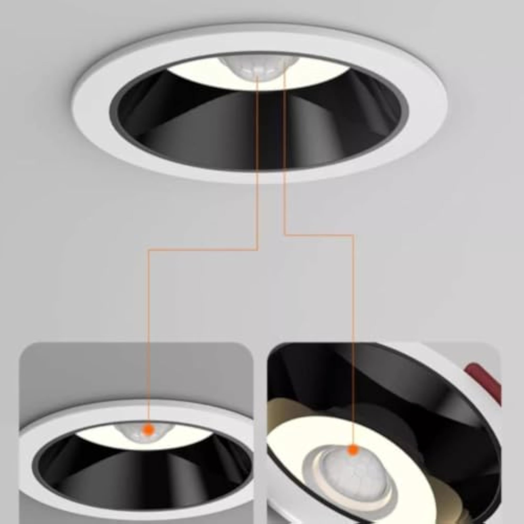 6W Motion Sensor Downlight, Energy Saving