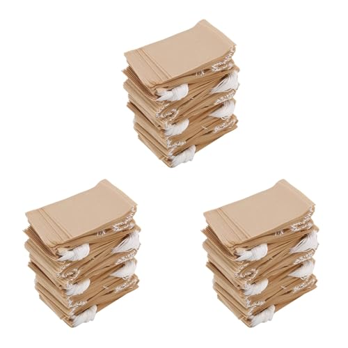 JOFUUM Paquete de 1500 Bolsas de Filtro de Té, Bolsa de Té de Papel Desechable con Cordón para Té de Hojas Sueltas, Café (Color Natural)