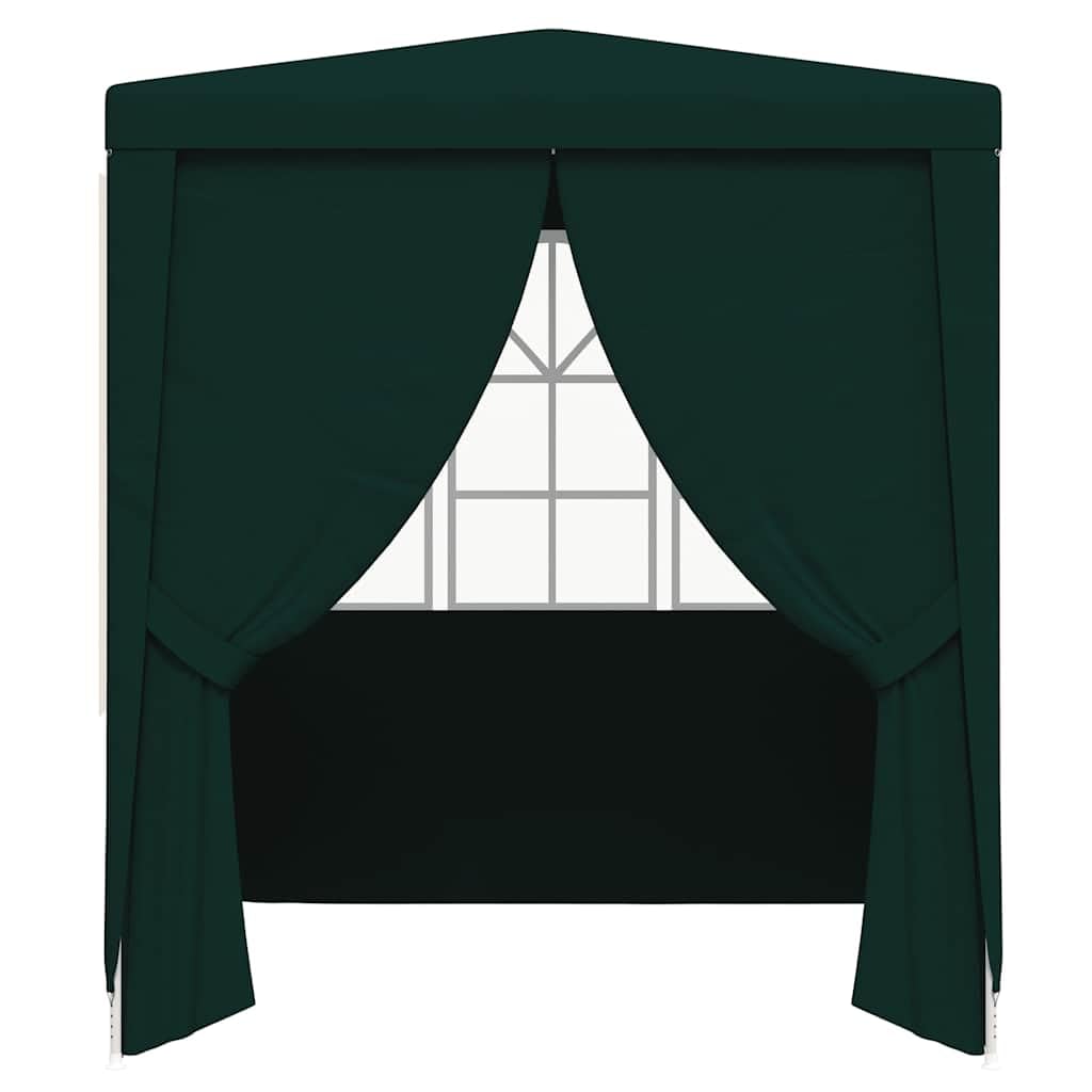 Event Pavillon mit Seitenwänden, Partyzelt, Pergola für Partys, Treffen, Grillabende, Campingplätze, Wasser- und UV-beständig, 250 x 250 x 240 cm, Einfache Montage, PE + Stahl
