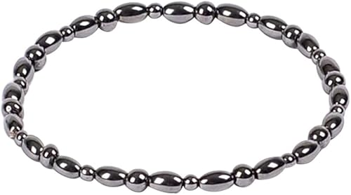 Miniatura 8 de Tobillera de obsidiana negra antihinchazón, 2 tobilleras magnéticas de obsidiana para terapia de mujeres, buena para aliviar el dolor en las